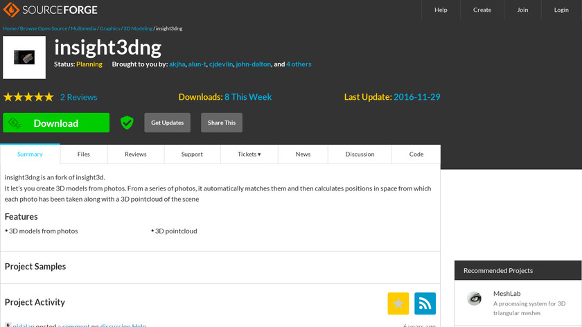 insight3dng Landing Page