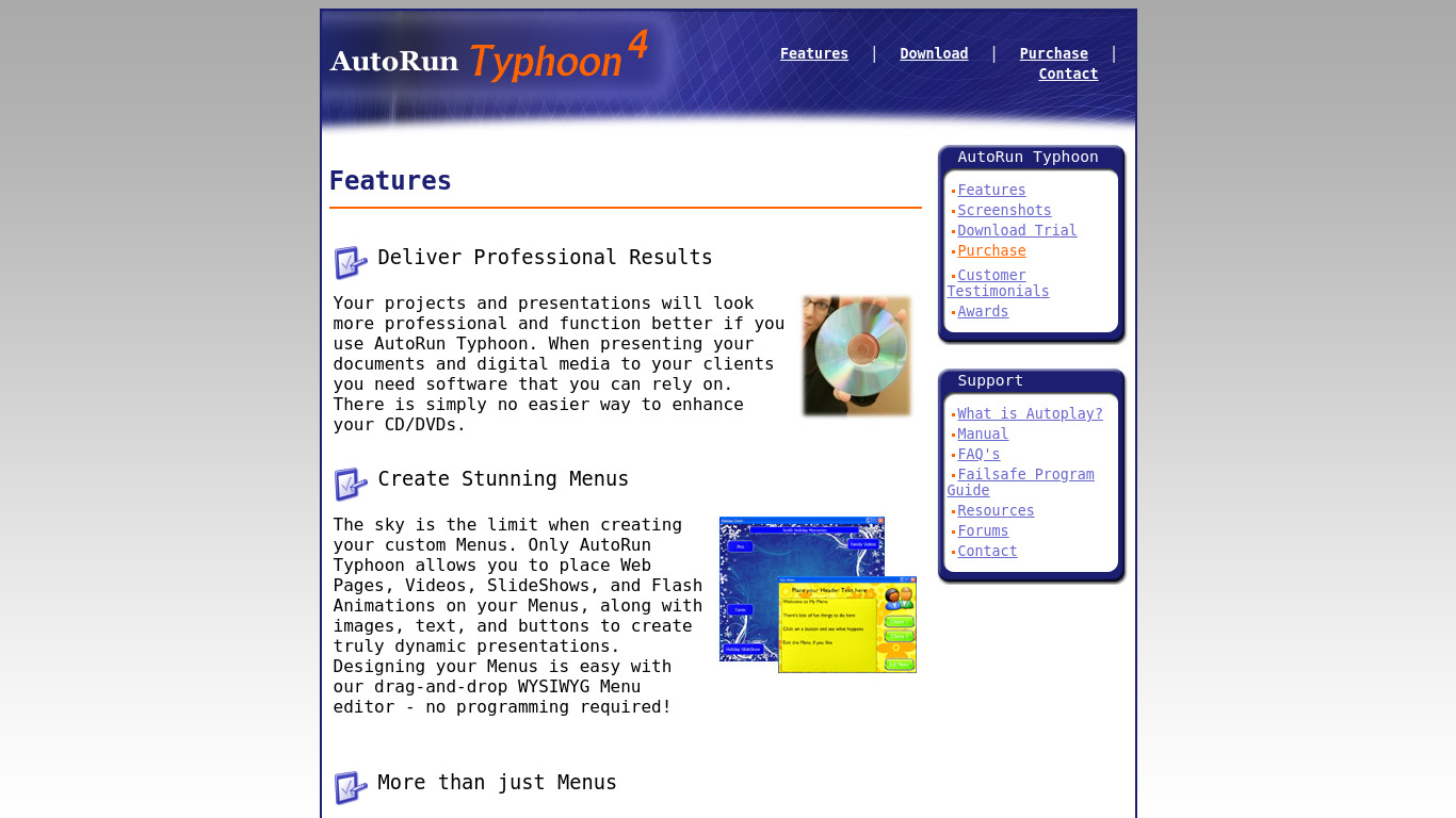 typhoonsoftware.com Autorun Typhoon Landing page