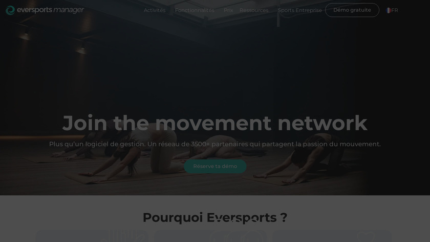 Eversports Studio Manager Landing Page