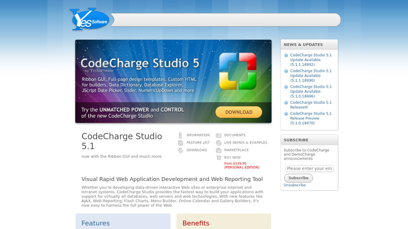 CodeCharge Landing Page