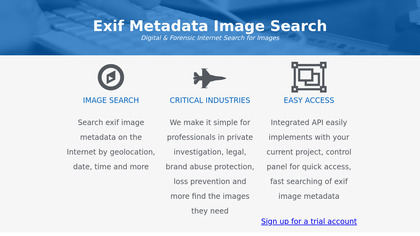 Exif Metadata Image Search image