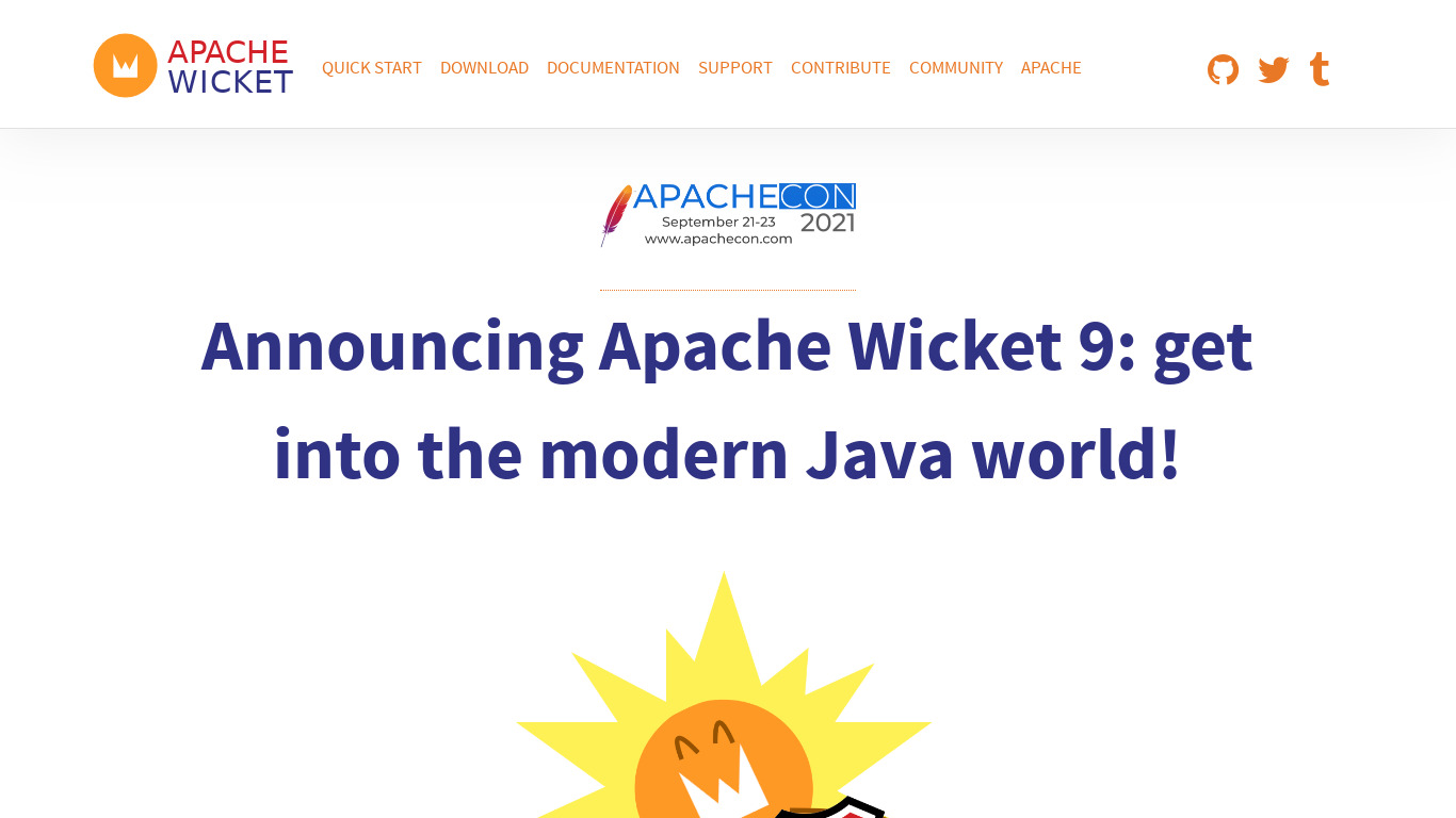 Apache Wicket Landing page