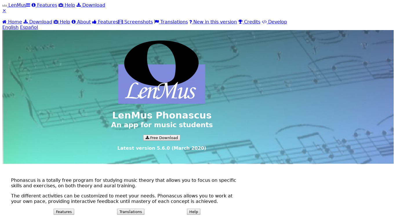 LenMus Landing page