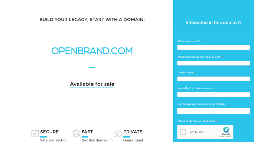 OpenBrand Landing Page