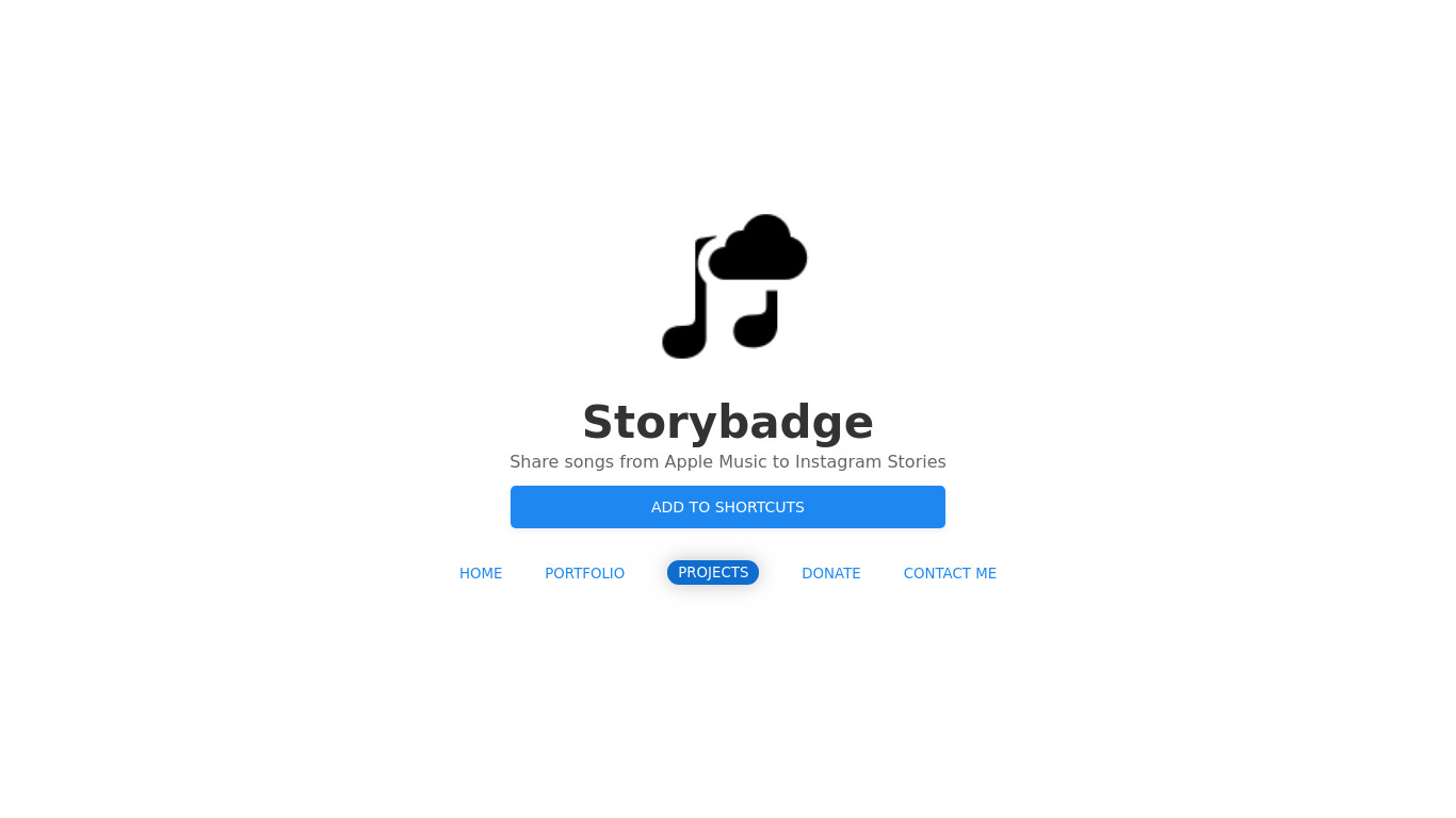 bygeorgenet.me Storybadge Landing page
