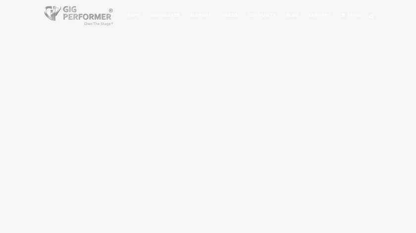 Gig Performer Landing Page