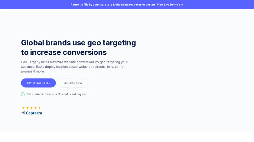 Geo Targetly Landing Page