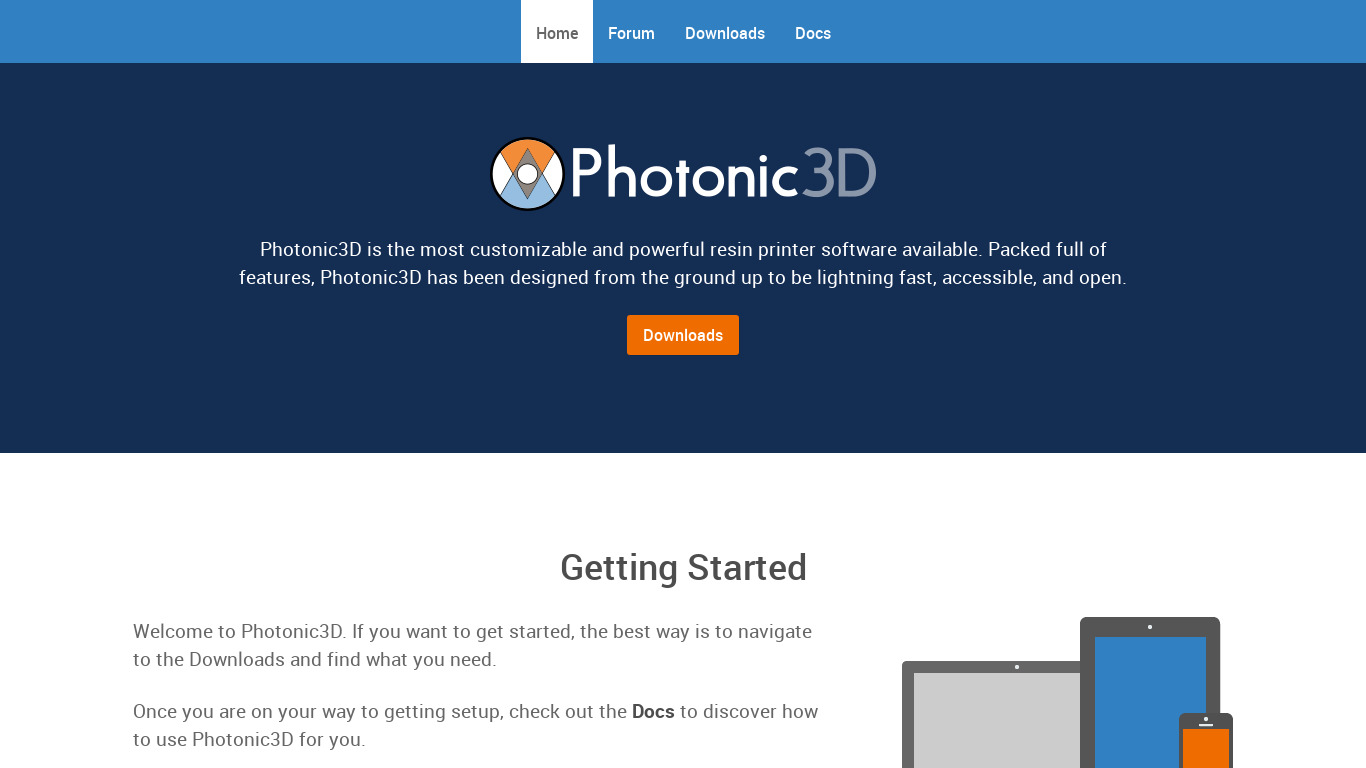 Photonic3D Landing page