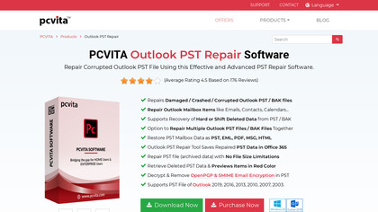 PCVITA Outlook PST Repair Tool image