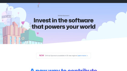 GitHub Sponsors screenshot