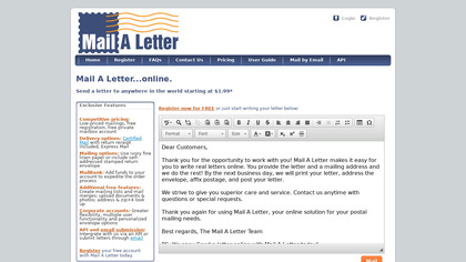 Mail A Letter image