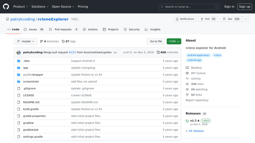 rclone Explorer Landing Page