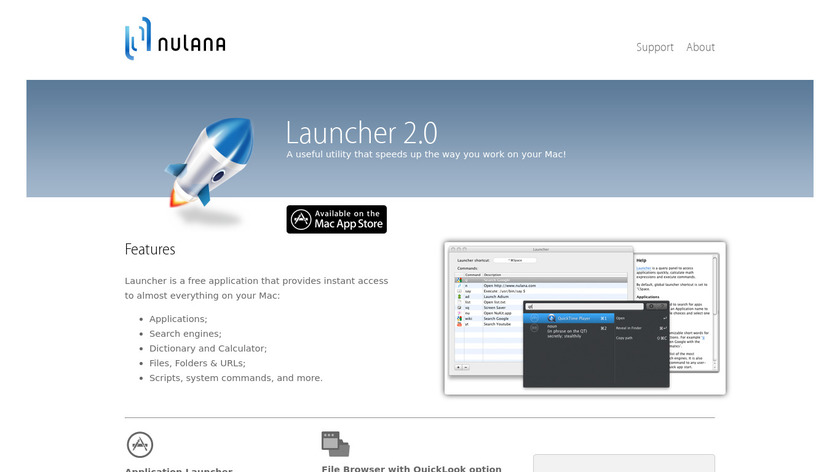 nulana.com Launcher Landing Page