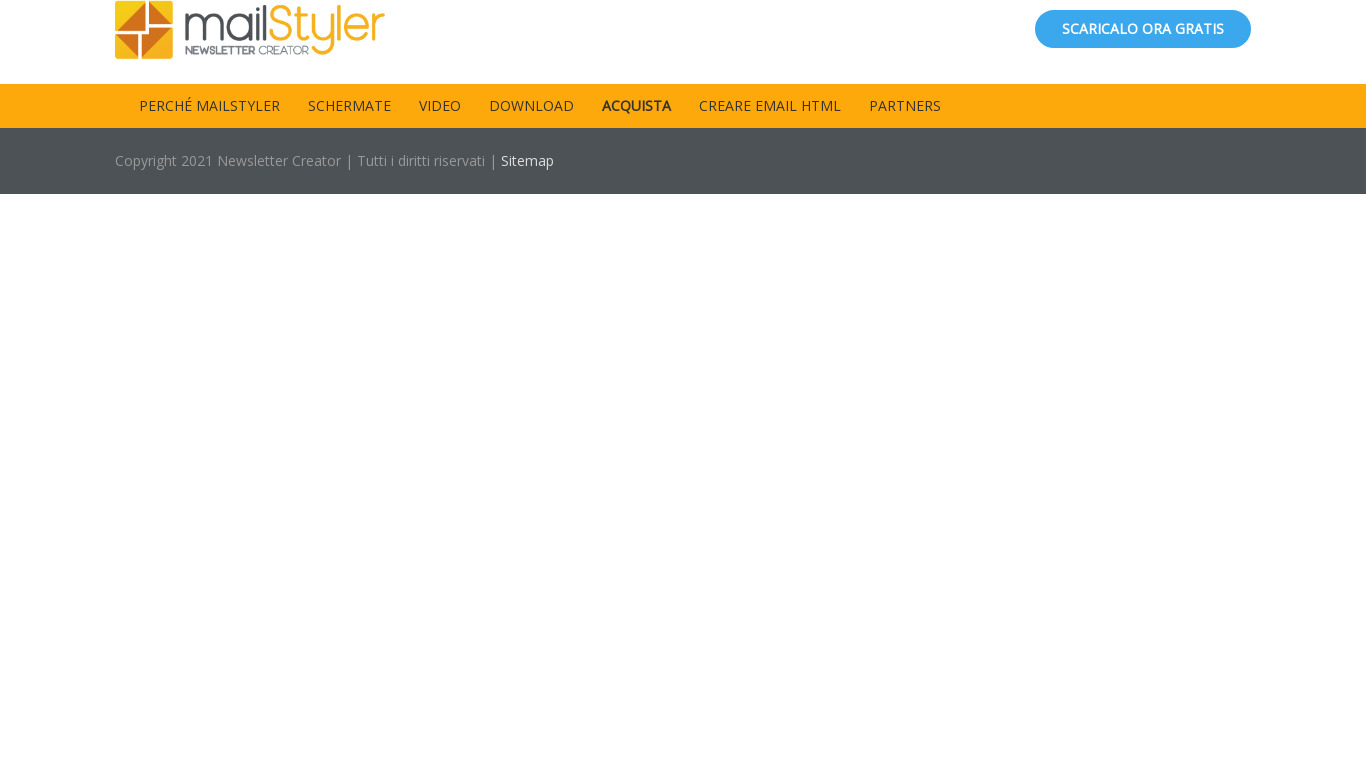 MailStyler 2 Landing page