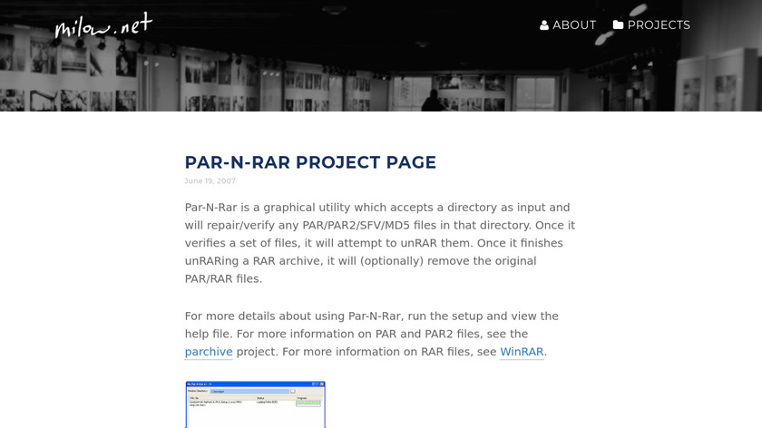 Par-N-Rar Landing Page