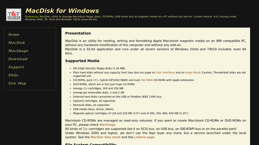Macdisk Landing Page