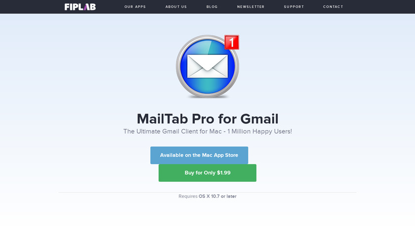 MailTab for Gmail Landing Page