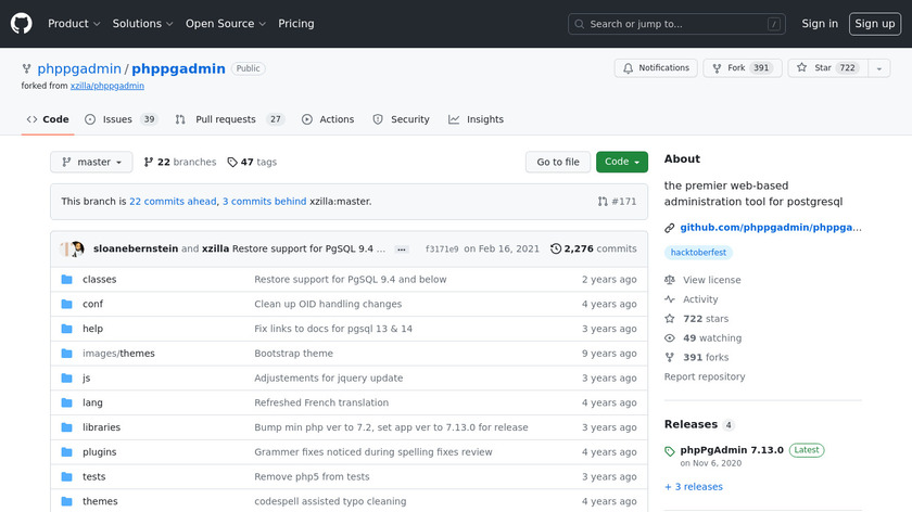 Phppgadmin Landing Page