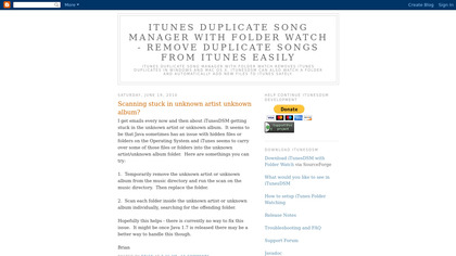 iTunes Duplicate Song Manager image