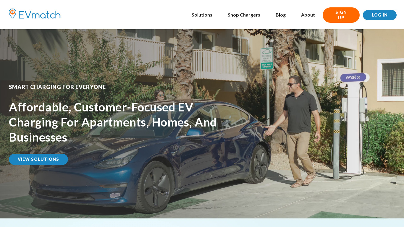 EVmatch Landing page