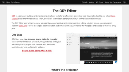 ORY Editor image