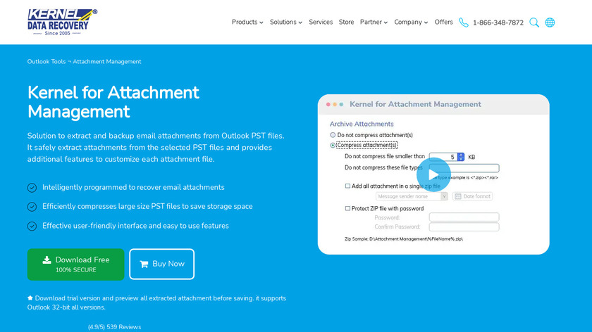 Kernel for Attachment Management Landing Page