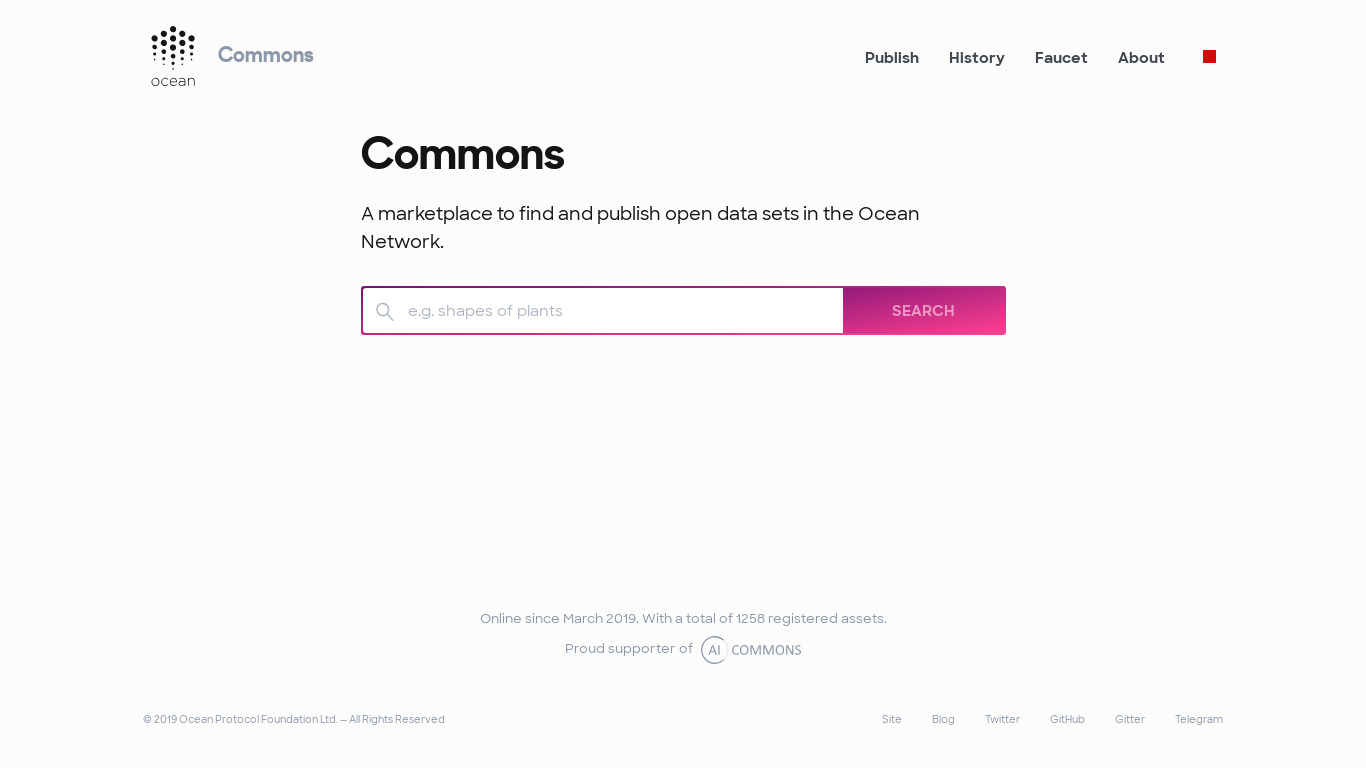 Commons Marketplace Landing page