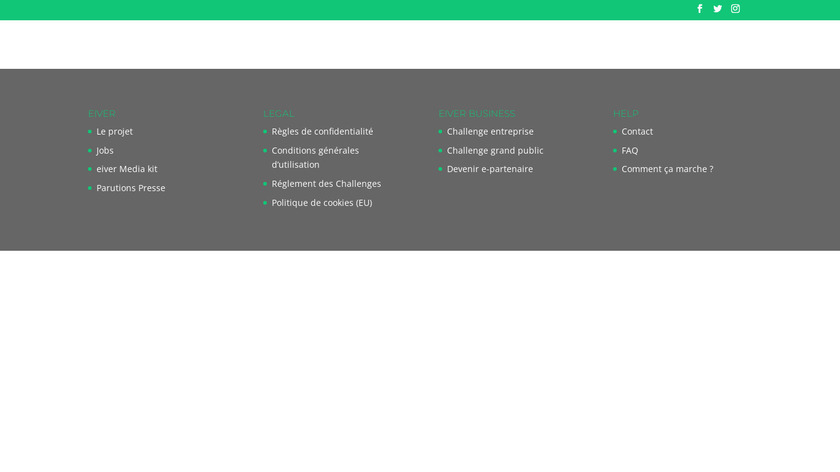 eiver Landing Page