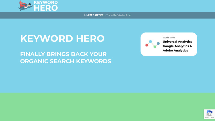 Keyword Hero Landing Page