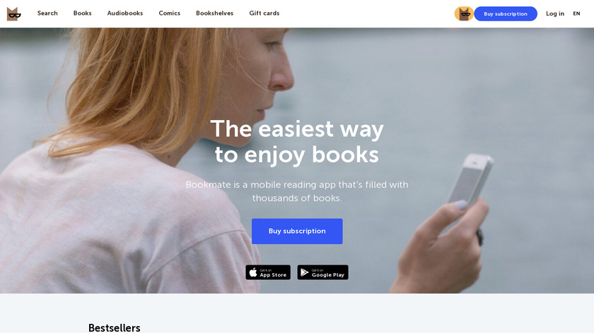 Bookmate Landing Page