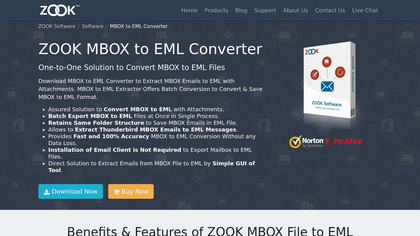 ZOOK MBOX to EML Converter image