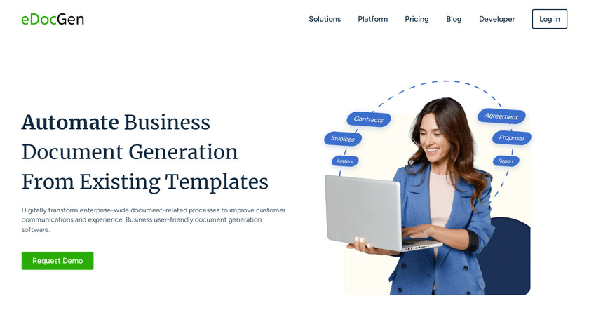 EDocGen Landing Page