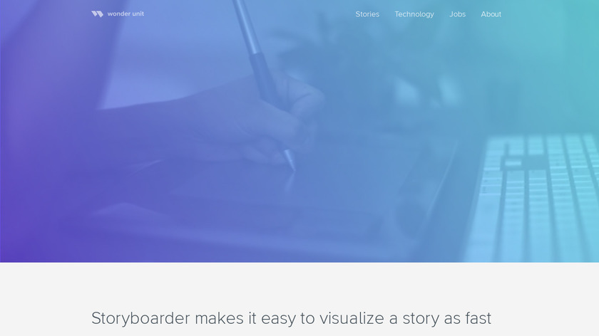 Storyboarder Landing Page