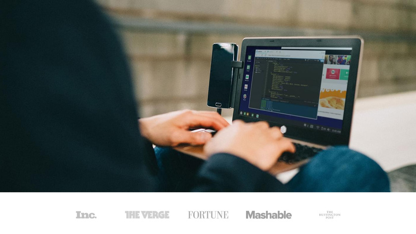 Sentio Desktop Landing Page