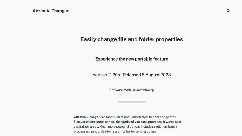 Attribute Changer Landing Page