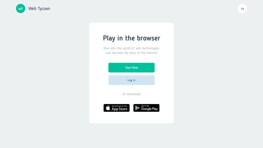 Web Tycoon Landing Page