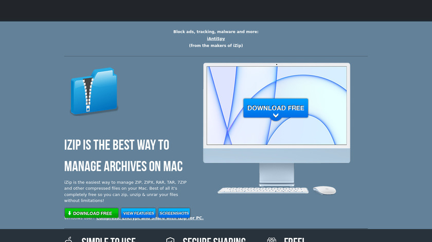iZip Landing Page