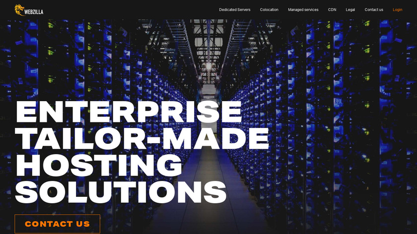 Webzilla Instant Files Landing Page