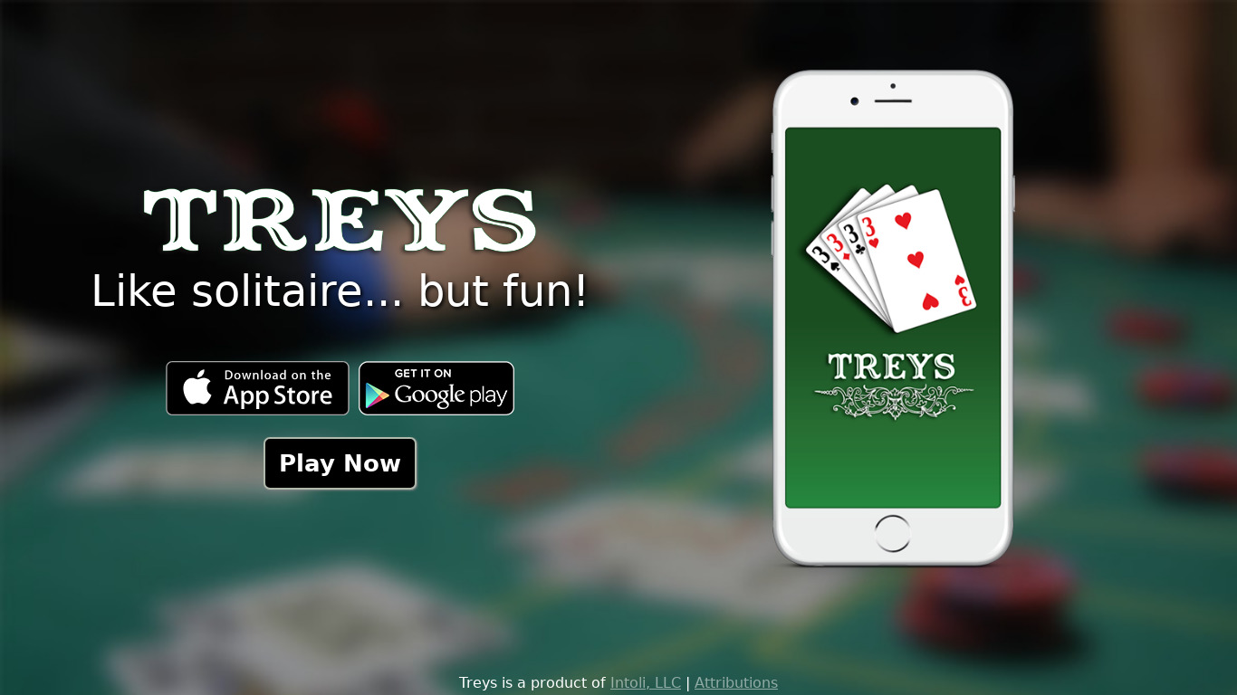 Treys Landing page