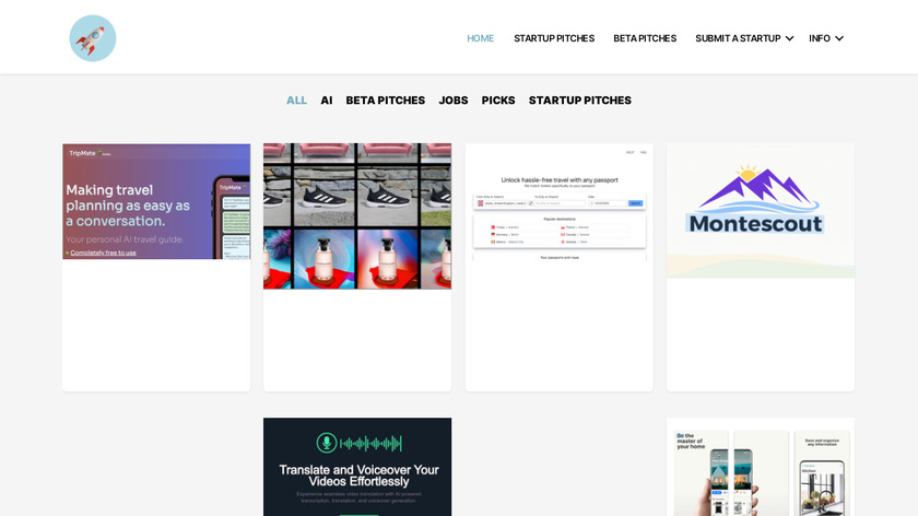 The Startup Pitch Landing Page