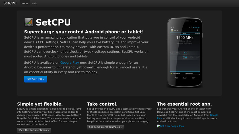 SetCPU Landing Page