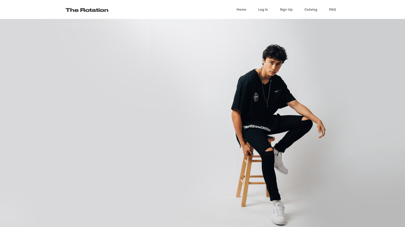 The Rotation Landing page