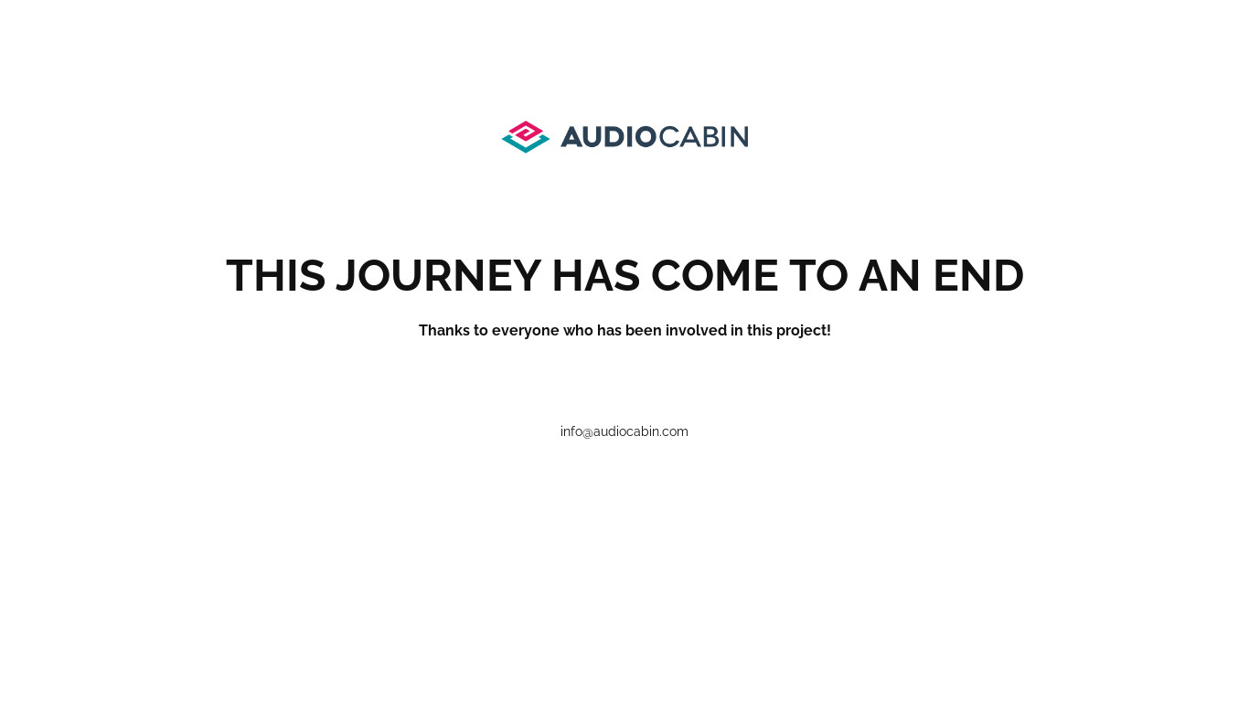Audio Cabin Landing page