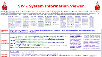 SIV - System Information Viewer image