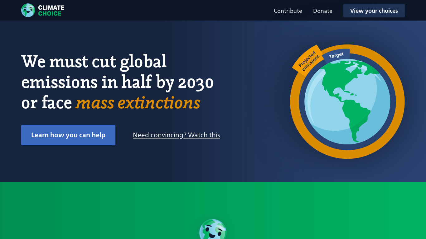 ClimateChoice Landing page
