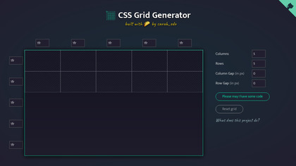 CSS Grid Generator screenshot