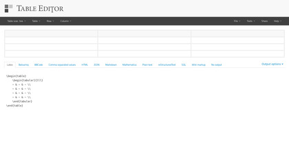 Table Editor image