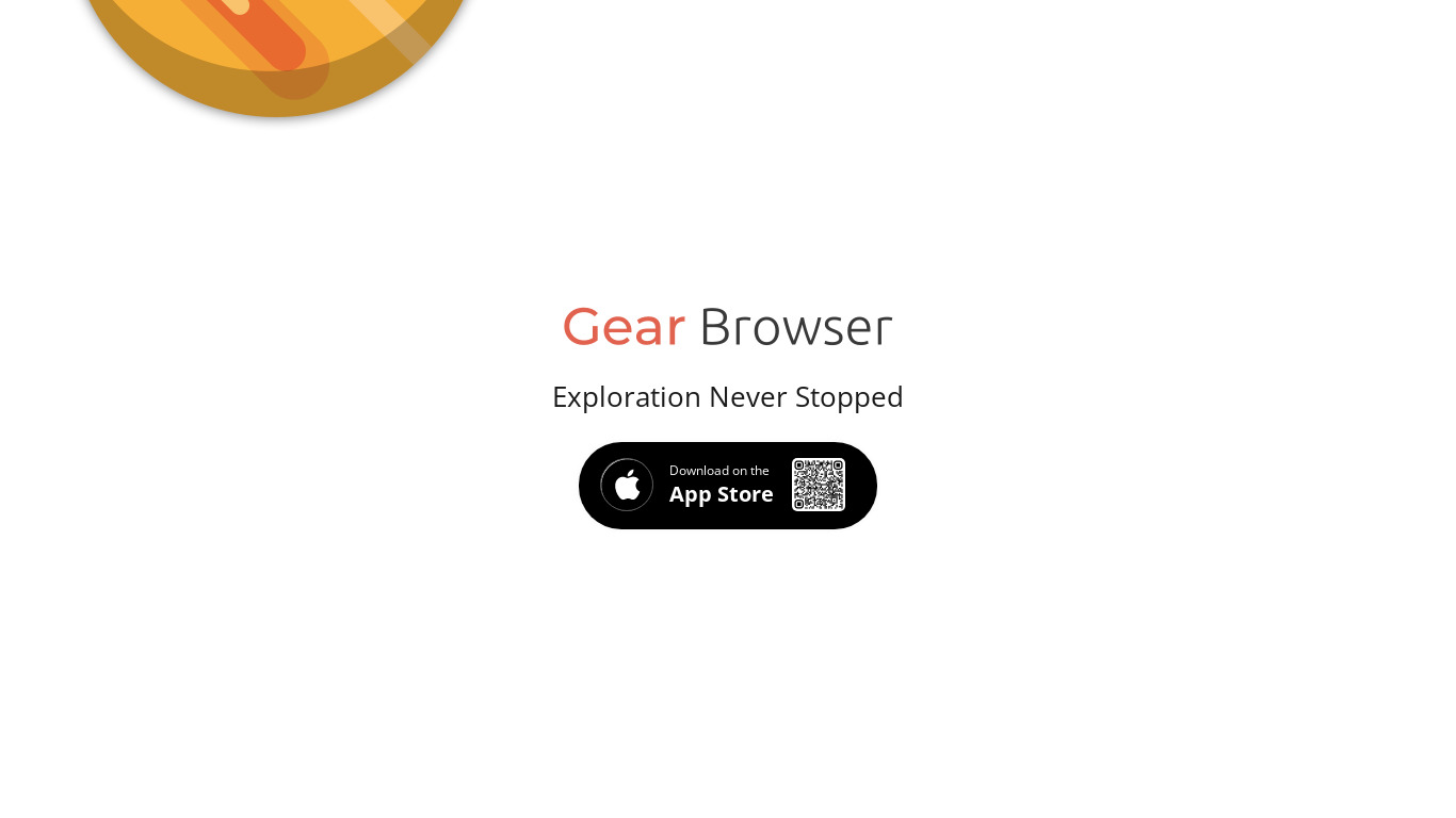 Gear Browser Landing page