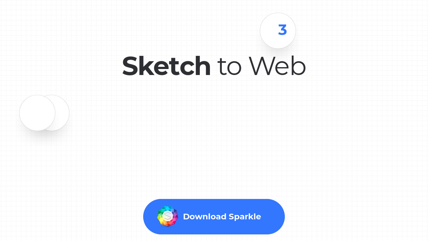 Sketch to Web Landing page