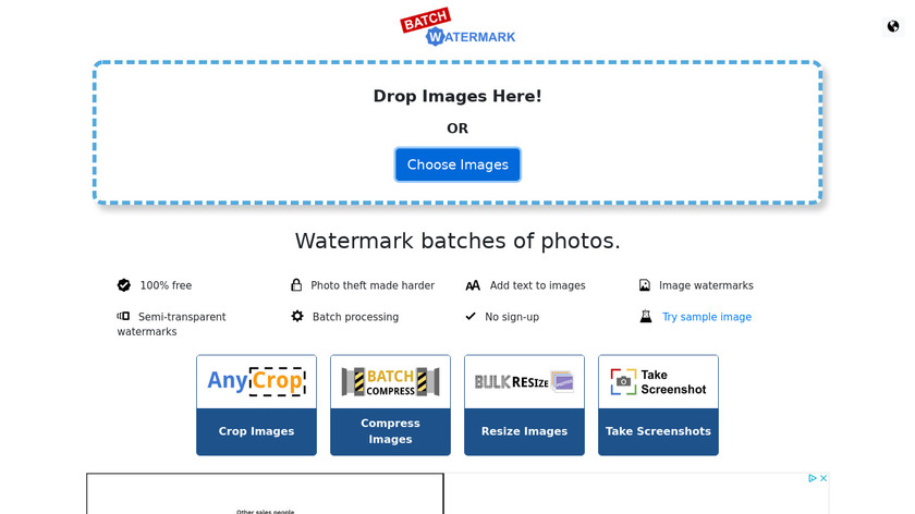 Batch Watermark Landing Page